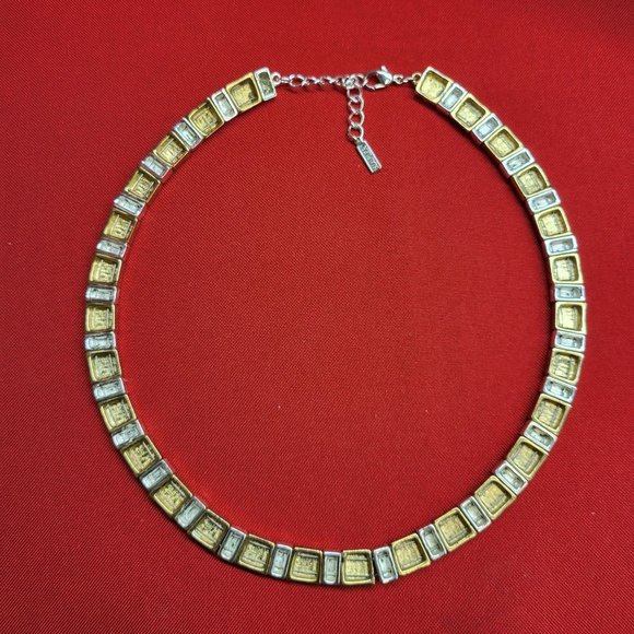 Napier Collar Gold Tone Silver Tone Necklace - Picture 4 of 12